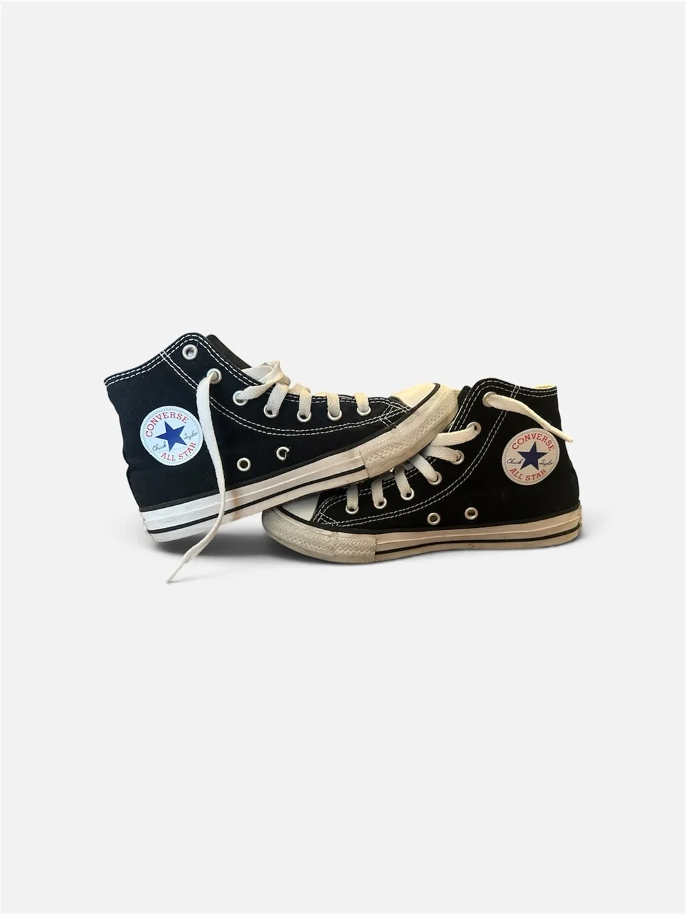 Converse Chuck Taylor All Star Black High Top Sneakers Kids Youth Size 2